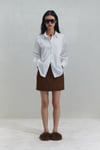 Beyaz Basic Oversize Gömlek