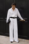 Beyaz Basic Poplin Pantolon