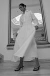 Beyaz Daisy Maxi Elbise