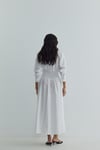 Beyaz Daisy Maxi Elbise