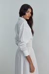Beyaz Daisy Maxi Elbise
