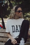 Beyaz Day Baskılı Tişört