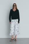 Lilya Patterned Chiffon Skirt