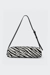 Beyaz Zebra Mervie Baget Çanta