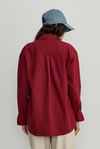 Bordo Basic Natürel Gömlek
