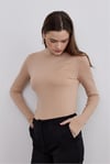 Camel Finger Detailed Blouse