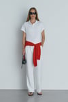 Josie Oversized Polo Neck T-Shirt