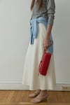 Leda Elastic Waist Midi Skirt