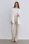 Ekru Oversize Dad Blazer Ceket
