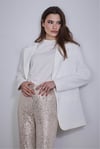 Ekru Oversize Dad Blazer Ceket