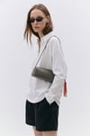 Ekru Polo Yaka Oversize Tişört