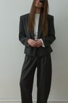 Füme Ash Kruvaze Blazer Ceket
