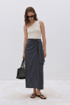 Noli Linen Wrap Skirt