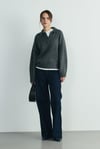 Füme Rani Polo Yaka Oversize Kazak