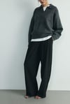 Füme Rani Polo Yaka Oversize Kazak