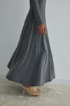 Dark Grey Sandra Flared Maxi Dress