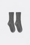 Wool Blend Ribbed Socks