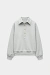Mimi Sweatshirt With Gold Buttoned