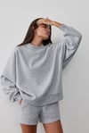 Grey Mindy Basic Sweatshirt