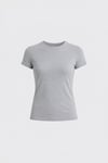 Gri Skinny Fit Basic Tişört