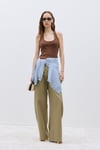 Kahverengi Tara Halter Top