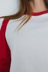 Kırmızı Reglan Çift Renk Tişört