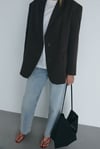 Koyu Kahve Maskülen Blazer Ceket
