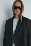 Koyu Kahve Maskülen Blazer Ceket