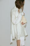 Krem Aria Desenli Saten Şort