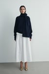 Lacivert Bella Oversize Kazak