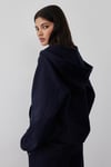 Navy Blue Flore Cardigan With Double Zip