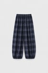 Sidney Check Balloon Trousers