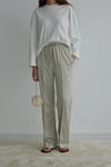Light Green Ross Satin Trousers