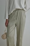 Light Green Ross Satin Trousers