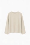 Natürel Ole Oversize Keten Bluz