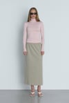 Pink High-Neck Tencel Top