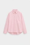 Pembe Klara Yıkamalı Poplin Gömlek