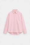 Pembe Klara Yıkamalı Poplin Gömlek