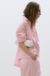 Pembe Klara Yıkamalı Poplin Gömlek