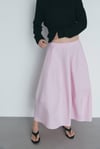 Pembe Mila Poplin Balon Etek