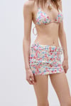 Renkli Peony Bikini Set