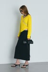 V-Neck Fine-Knit Sweater