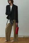 Siyah Ash Kruvaze Blazer Ceket