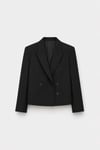 Siyah Ash Kruvaze Blazer Ceket