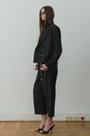 Siyah Ash Kruvaze Blazer Ceket