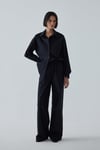 Siyah Basic Oversize Gömlek