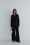 Siyah Basic Oversize Gömlek
