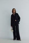 Siyah Basic Oversize Gömlek