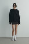 Siyah Bella Oversize Kazak