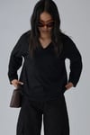 Corrie V-Neck Long-Sleeve T-Shirt